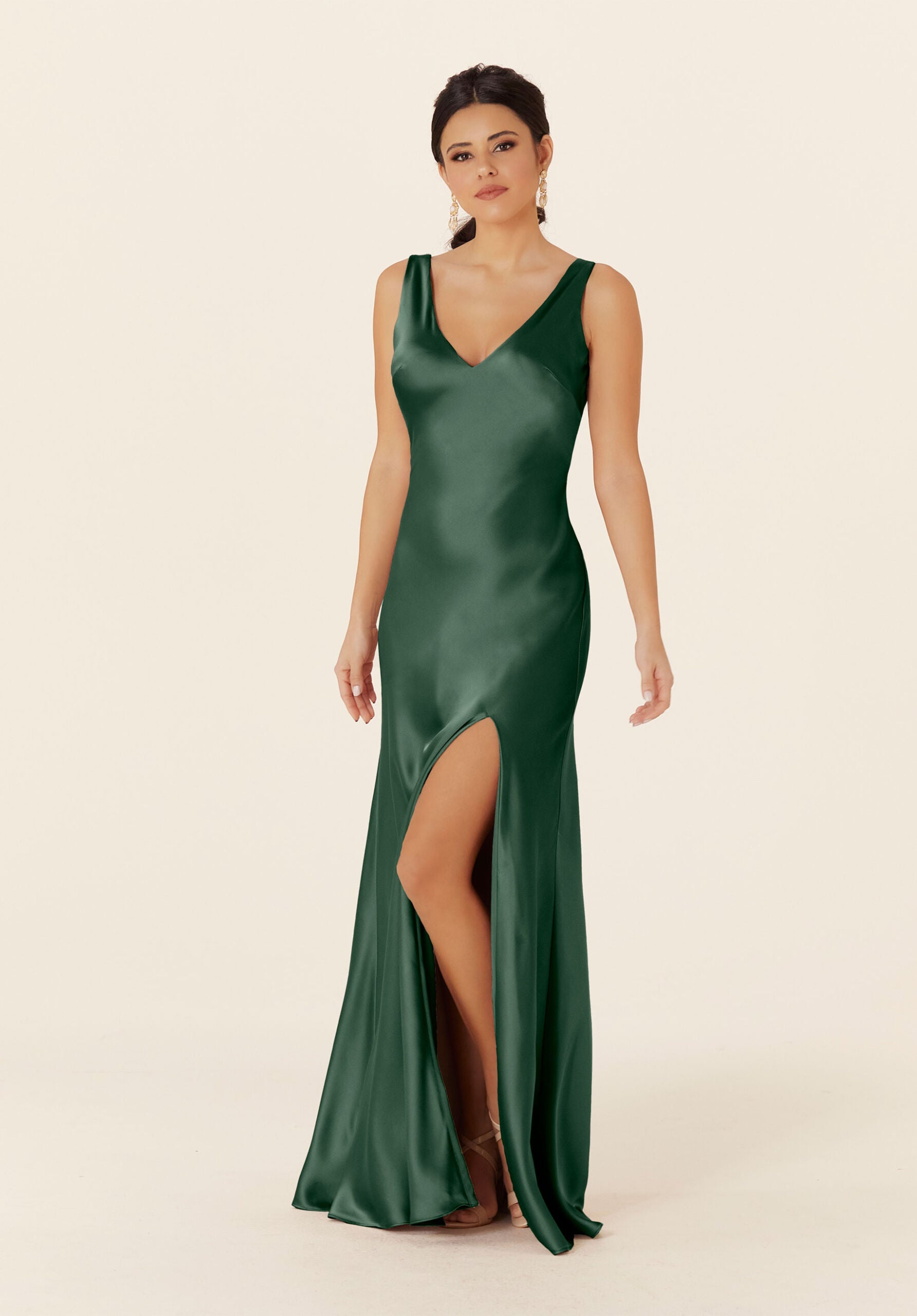 Formal Dresses Long Slit Formal Evening Dress MGNY Madeline Gardner New York 21835 Emerald
