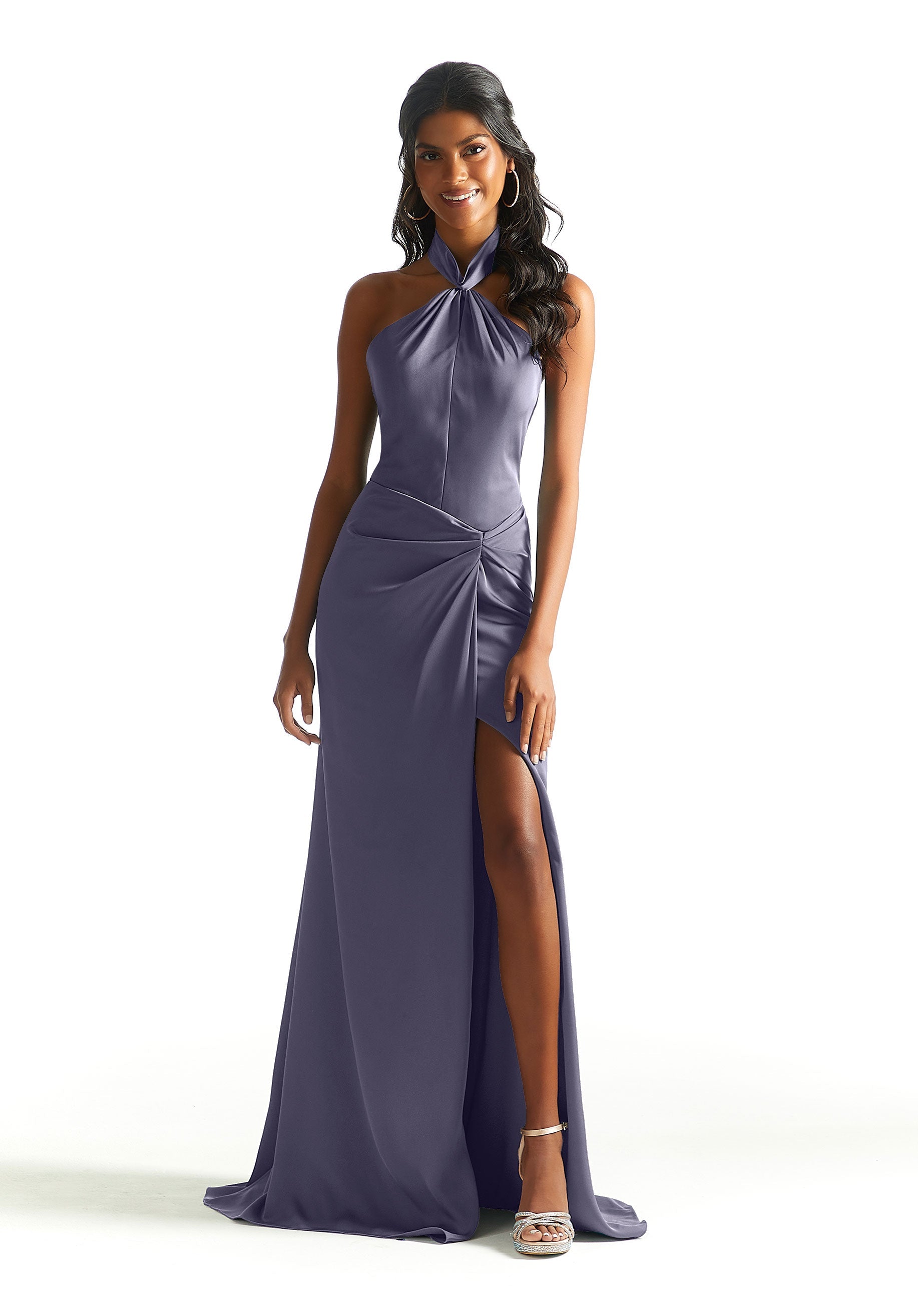 Formal Dresses Formal Long Slit Evening Dress MGNY Madeline Gardner New York 21842 Dusk