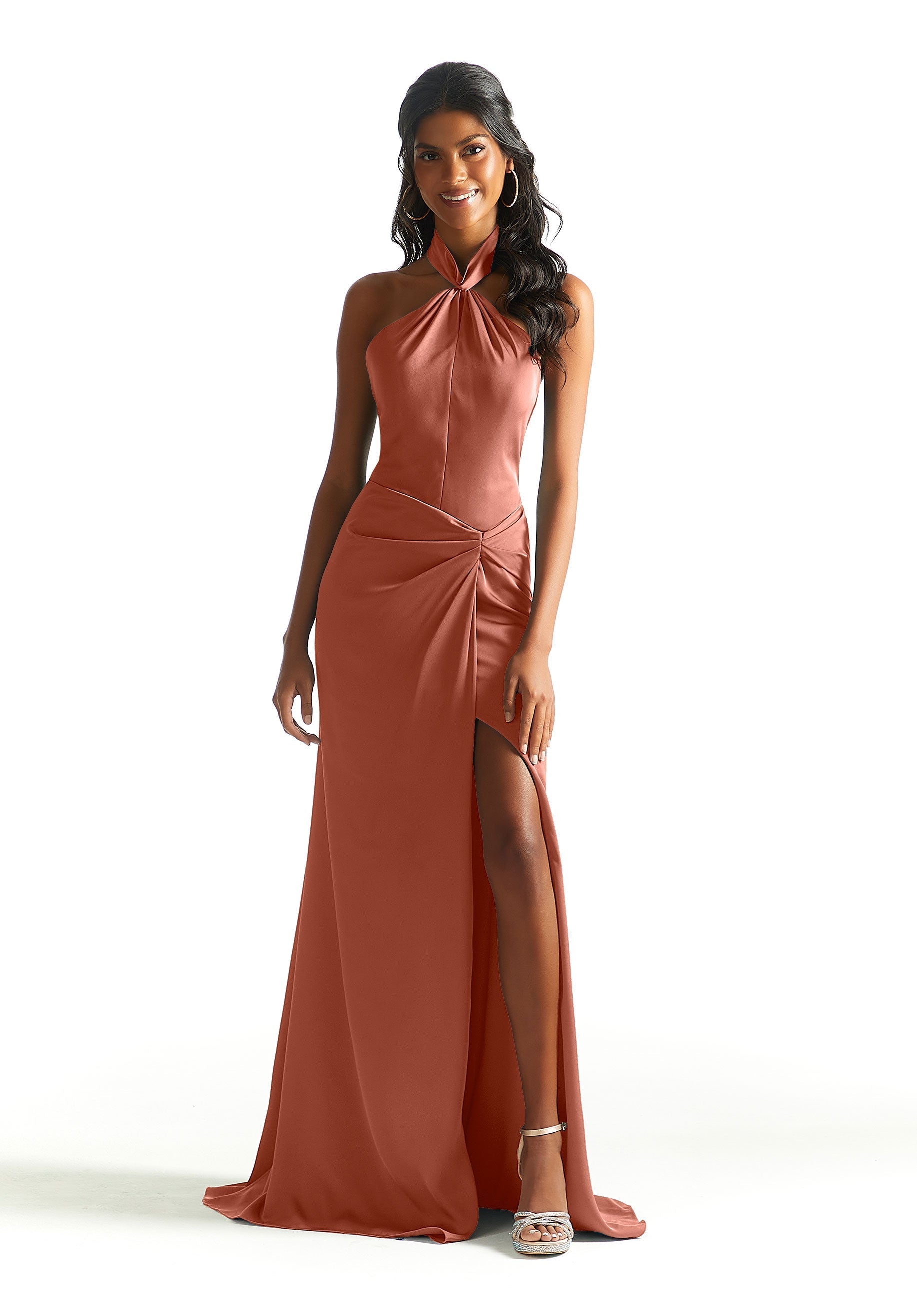 Formal Dresses Formal Slit Evening Long Dress MGNY Madeline Gardner New York 21842 Spice