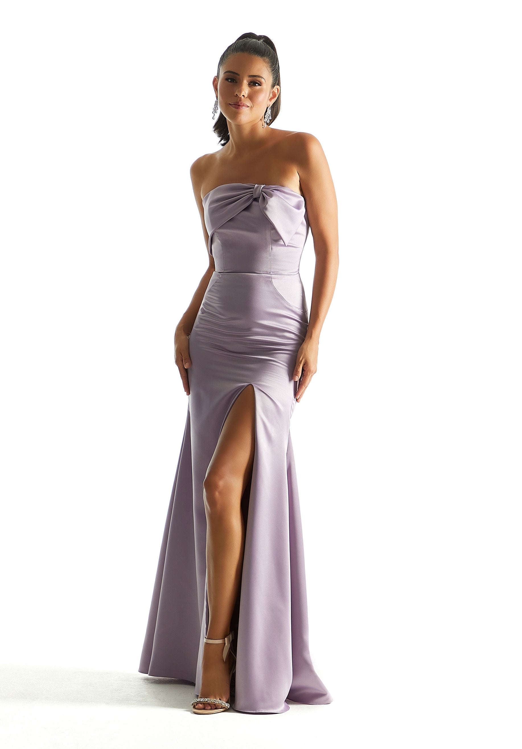 Formal Dresses Fitted Formal Long Evening Dress MGNY Madeline Gardner New York 21844 Violet