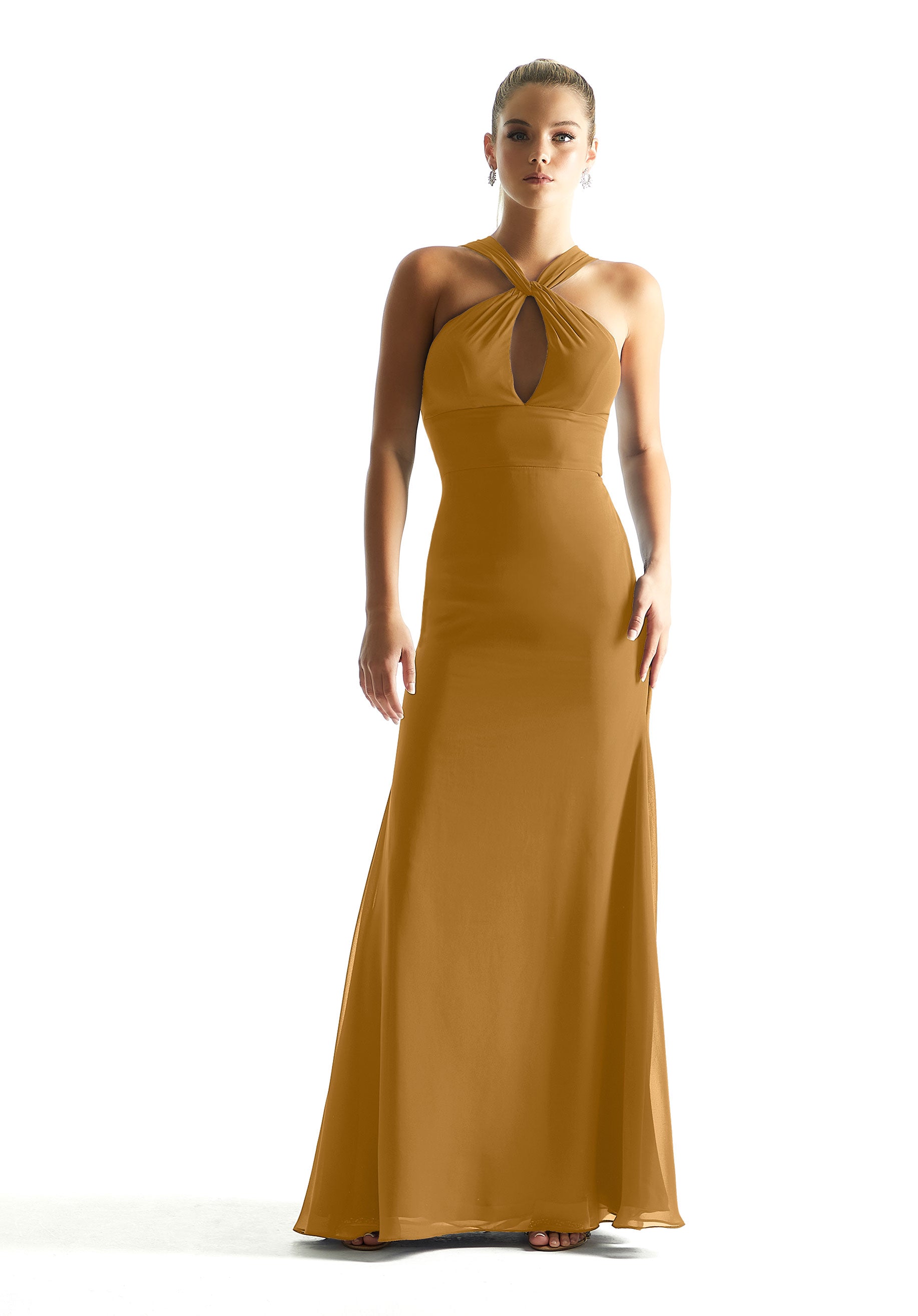 Formal Dresses Long A Line Formal Dress MGNY Madeline Gardner New York 21848 Saffron