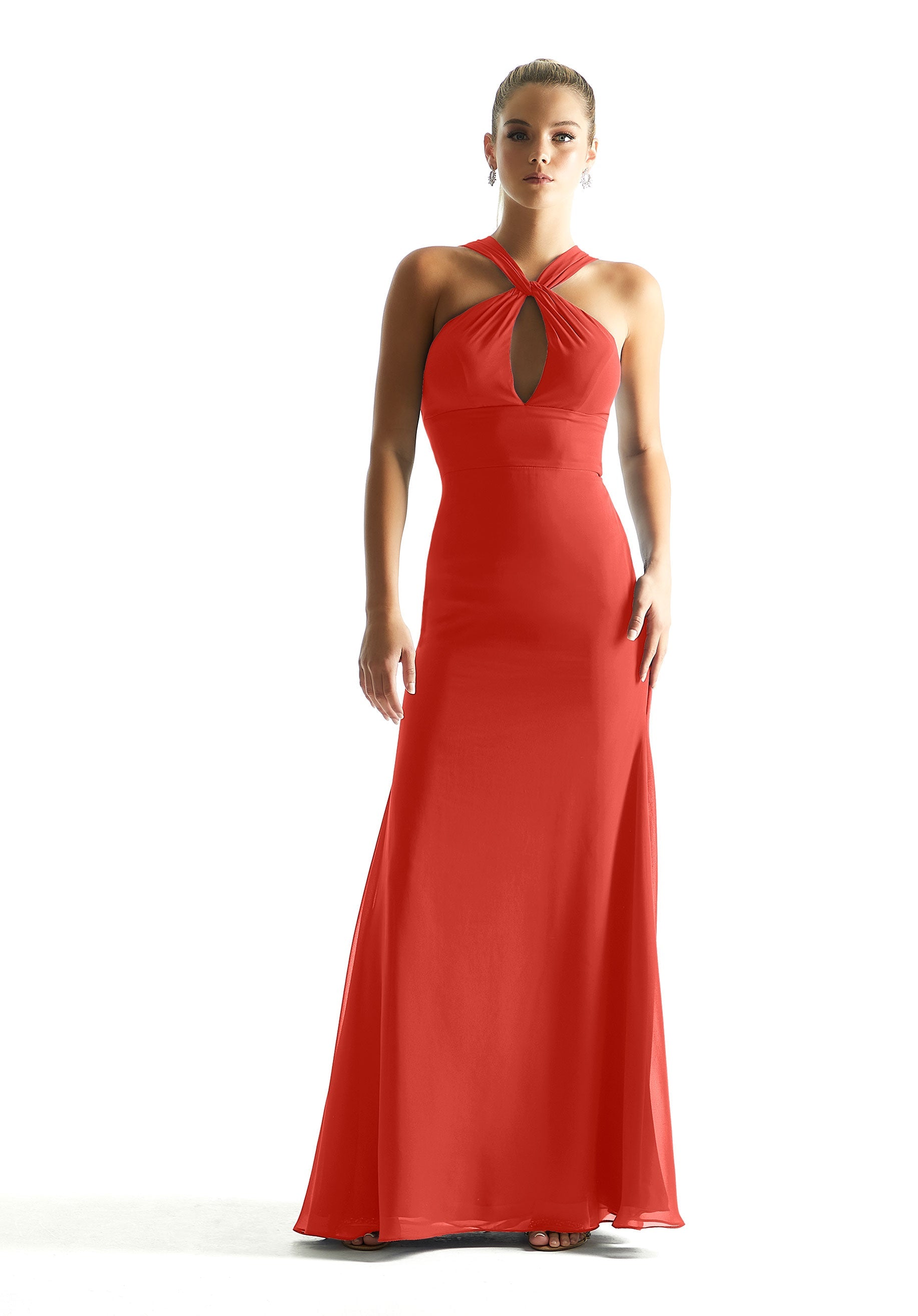 Formal Dresses Formal A Line Long Dress MGNY Madeline Gardner New York 21848 Cinnamon
