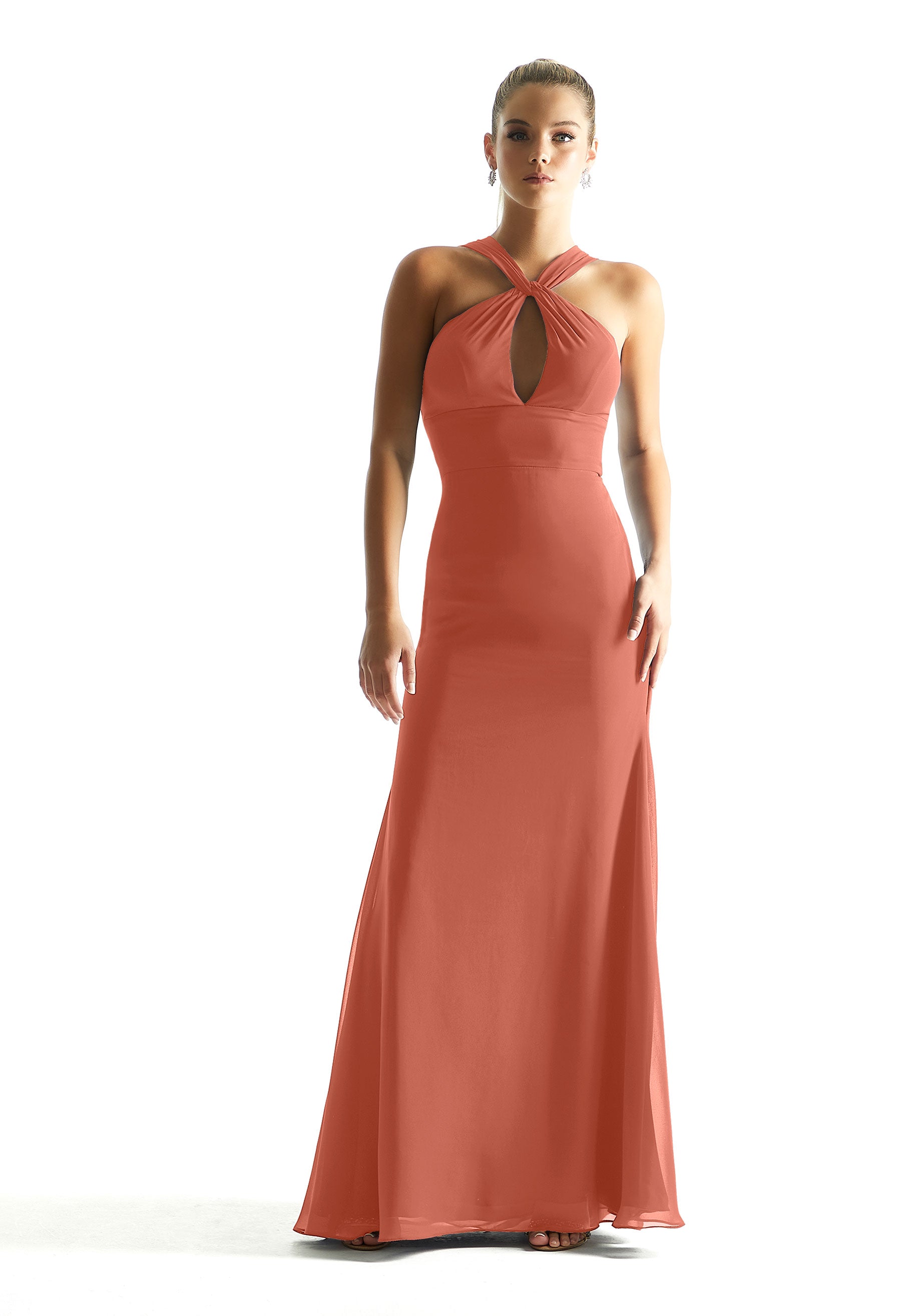 Formal Dresses Long Formal A Line Dress MGNY Madeline Gardner New York 21848 Spice