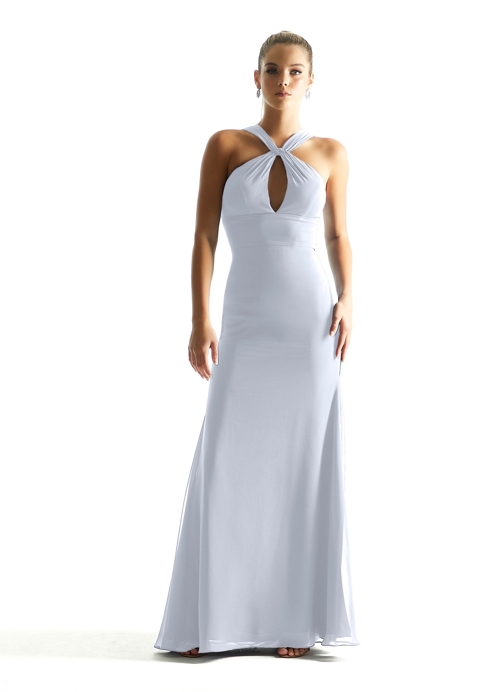 Formal Dresses Long A Line Formal Evening Dress MGNY Madeline Gardner New York 21848 Fog