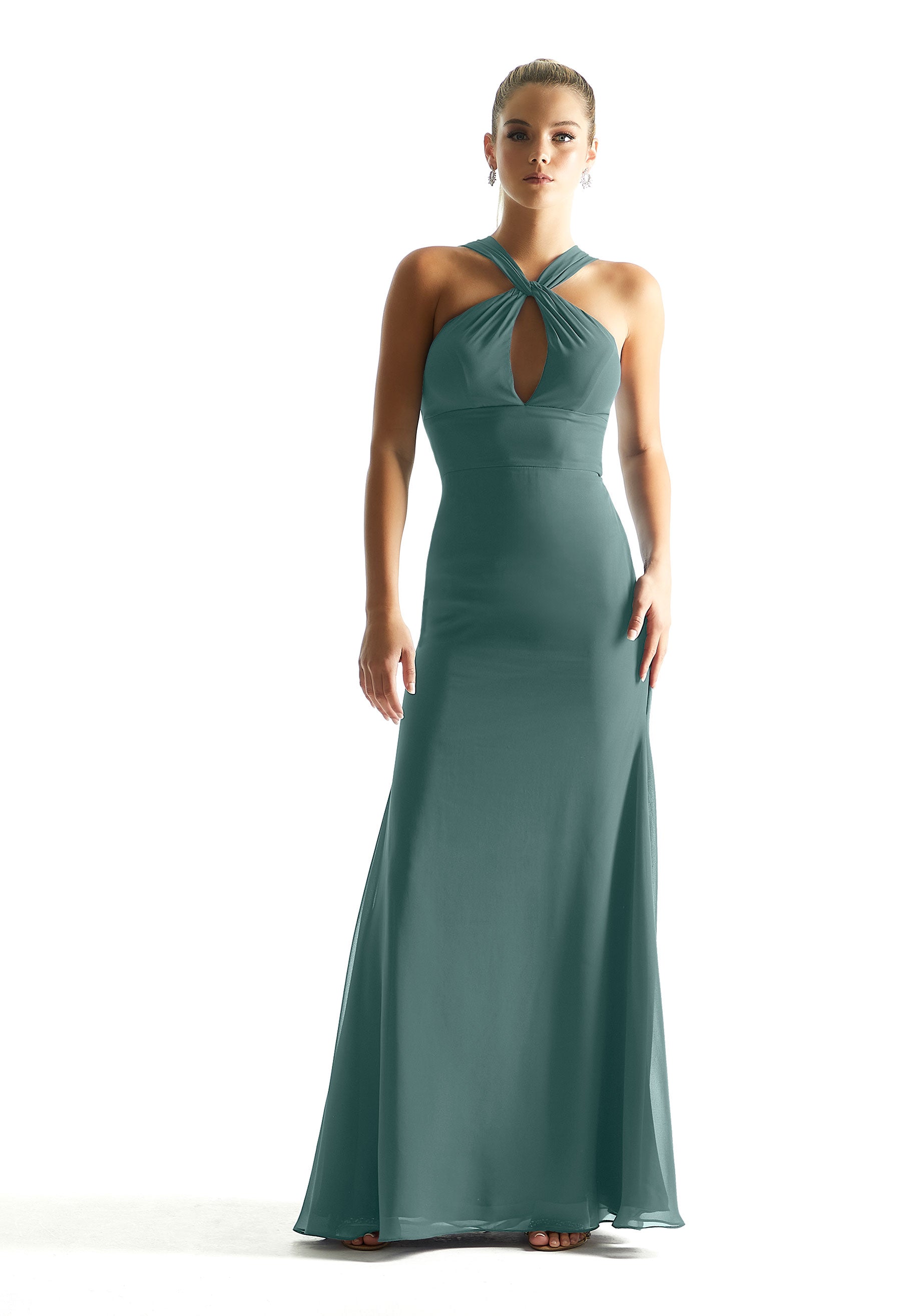 Formal Dresses Long Formal Evening A Line Dress MGNY Madeline Gardner New York 21848 Deep Sea