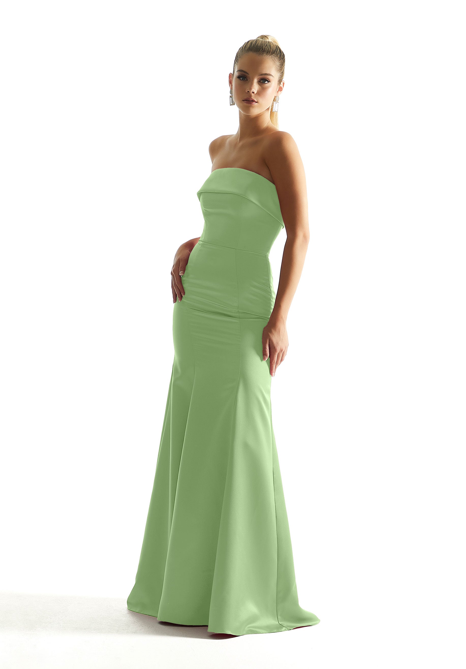 Formal Dresses Evening Mermaid Long Formal Dress MGNY Madeline Gardner New York 21849 Sage