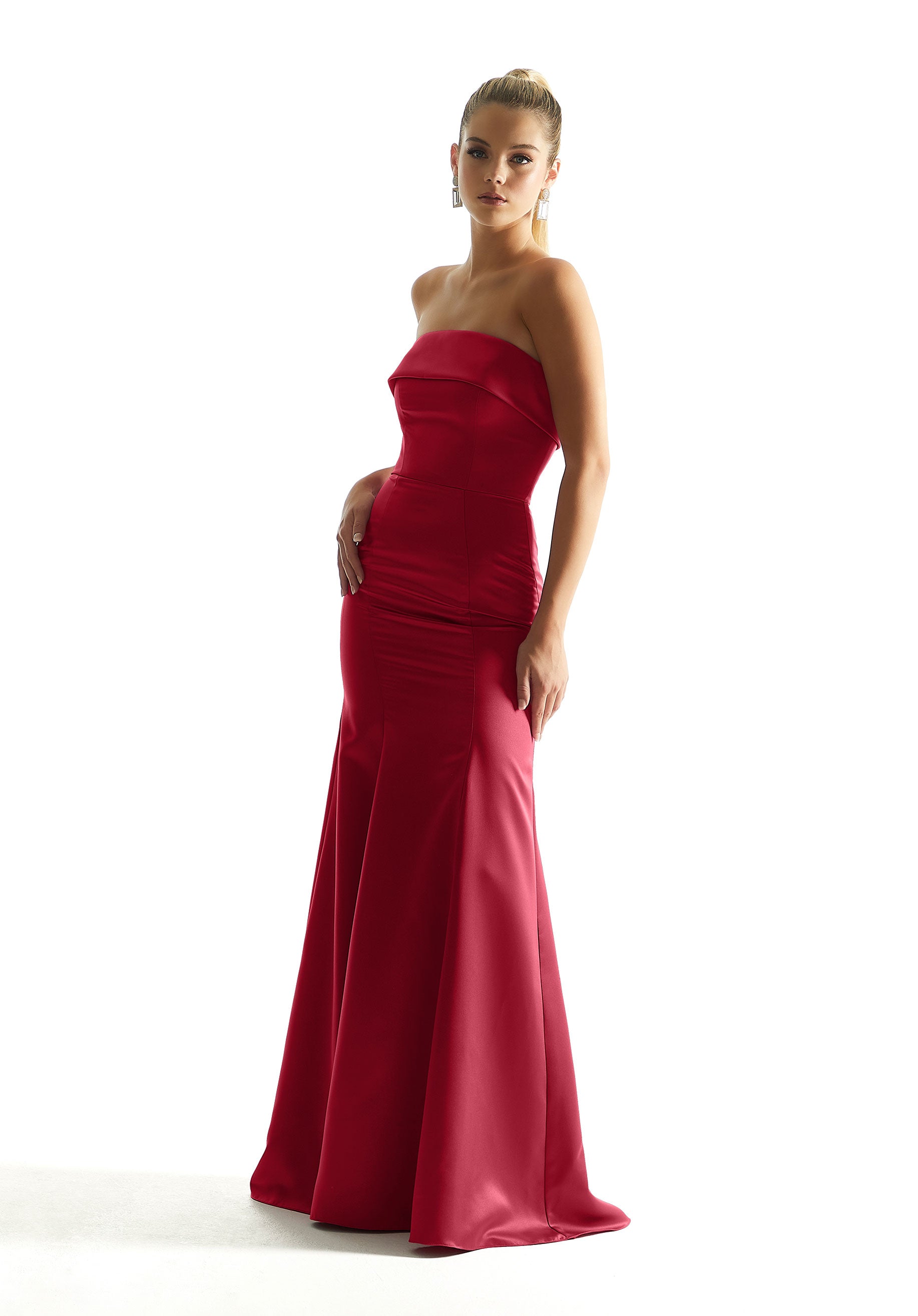 Formal Dresses Mermaid Long Evening Formal Dress MGNY Madeline Gardner New York 21849 Claret
