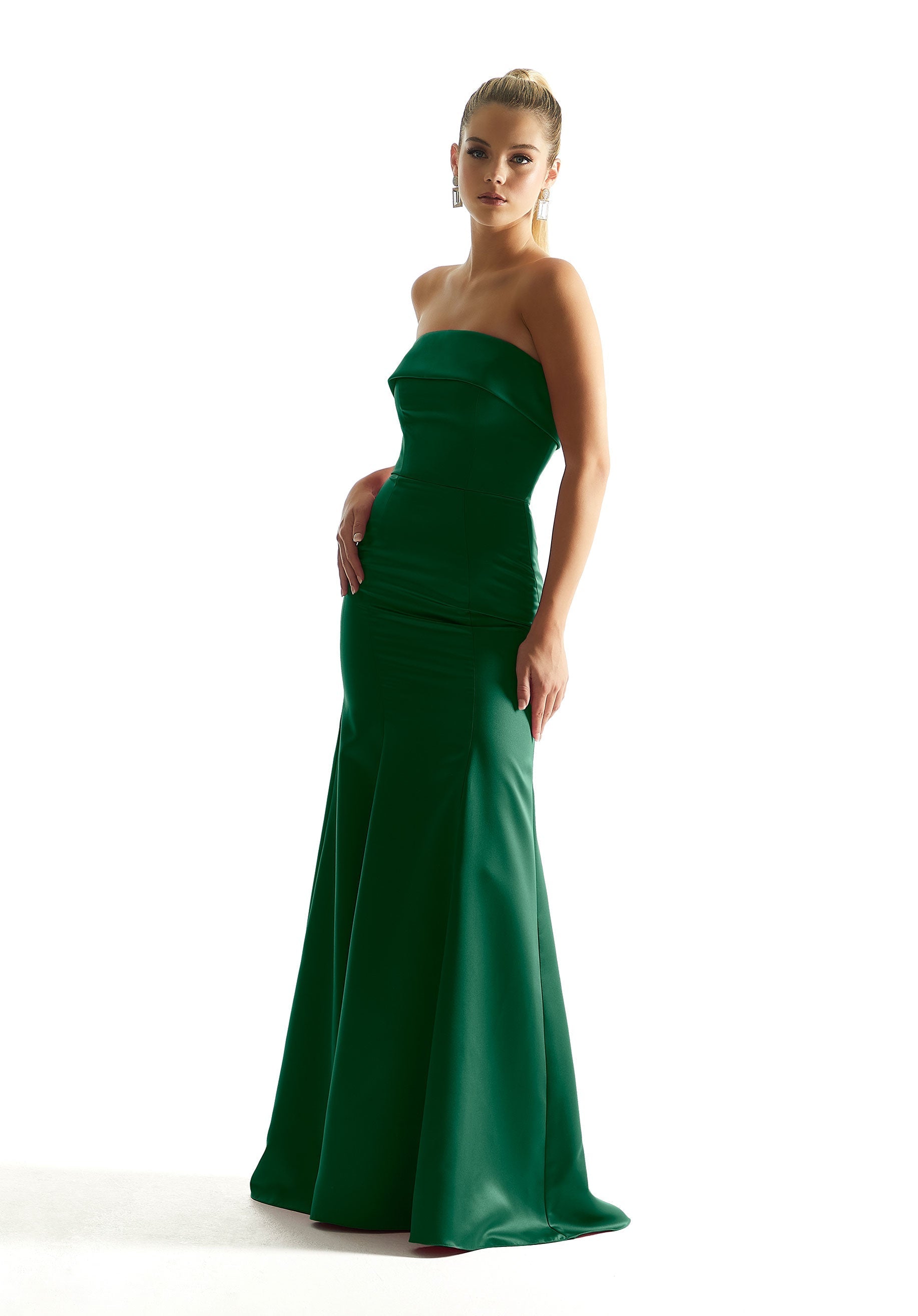 Formal Dresses Long Evening Formal Mermaid Dress MGNY Madeline Gardner New York 21849 Emerald