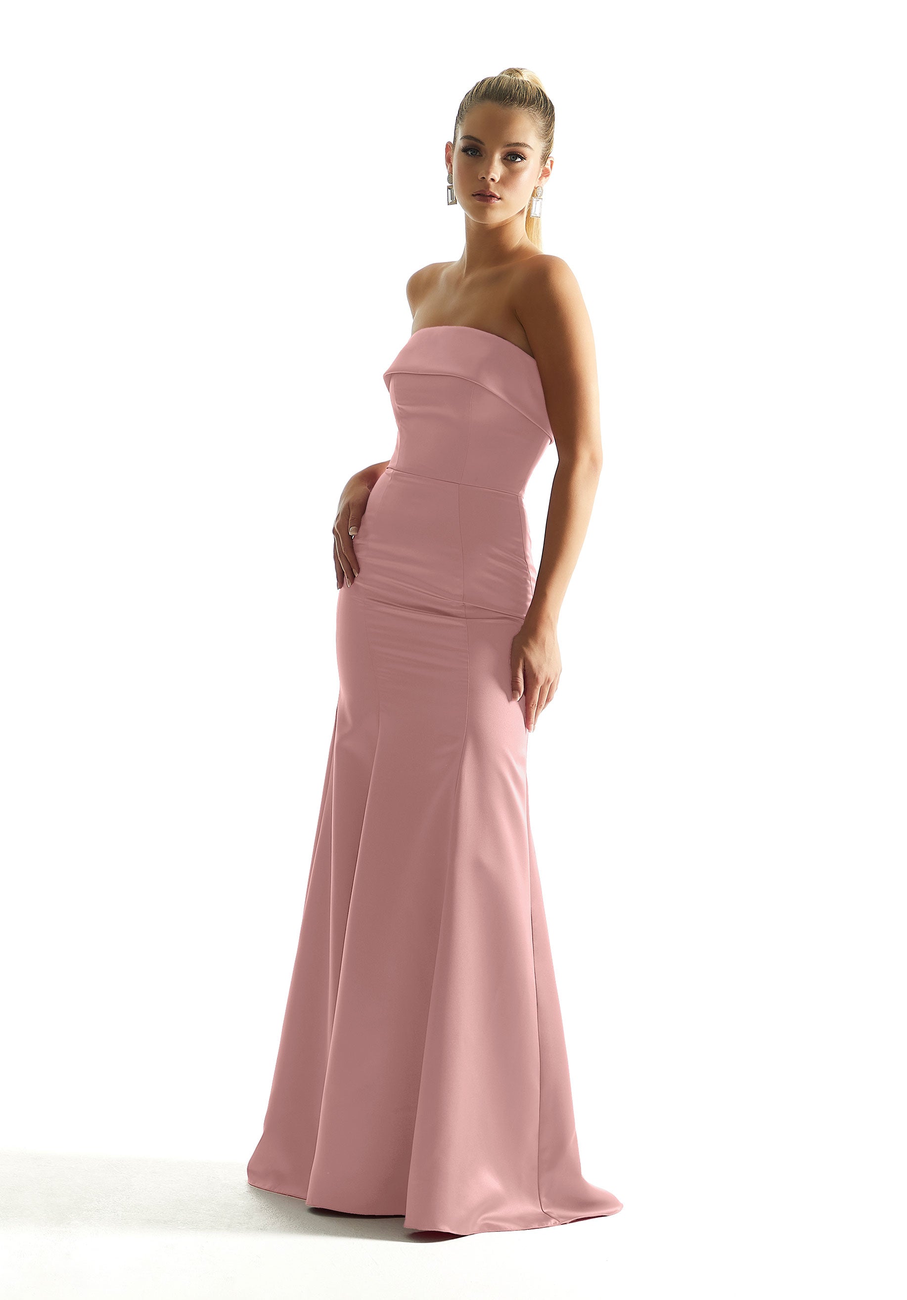 Formal Dresses Mermaid Long Evening Formal Dress MGNY Madeline Gardner New York 21849 Desert Rose