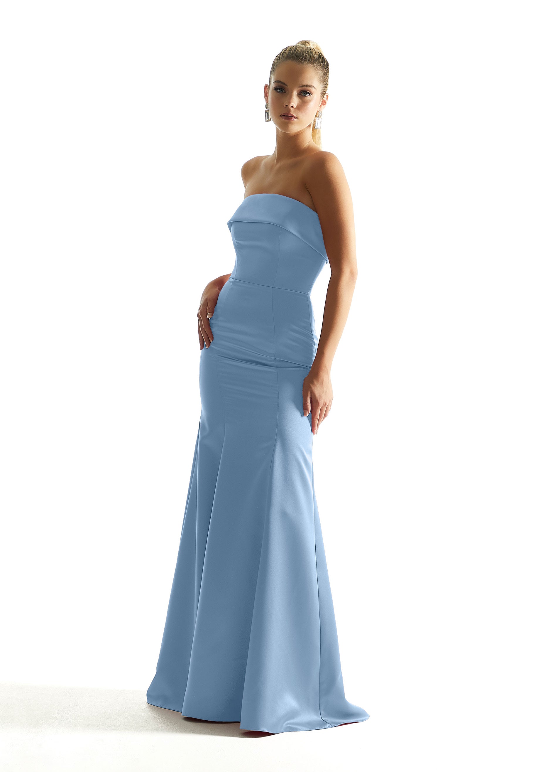 Formal Dresses Mermaid Long Evening Formal Dress MGNY Madeline Gardner New York 21849 Cornflower