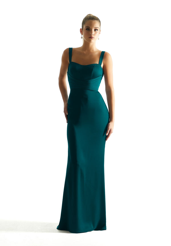 Long Formal Fitted Slit Dress MGNY Madeline Gardner New York 21850