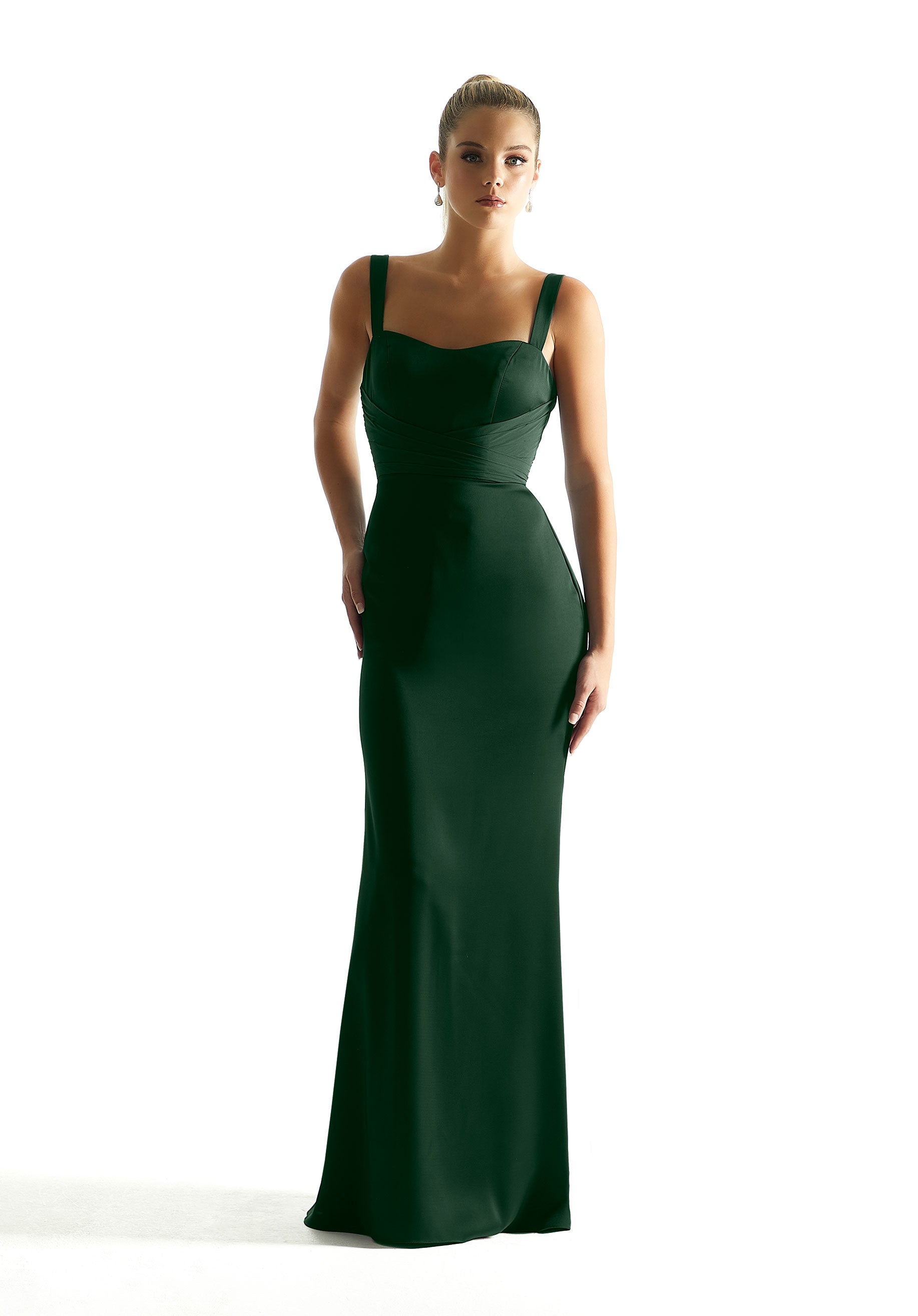 Formal Dresses Formal Long Slit Dress MGNY Madeline Gardner New York 21850 Emerald