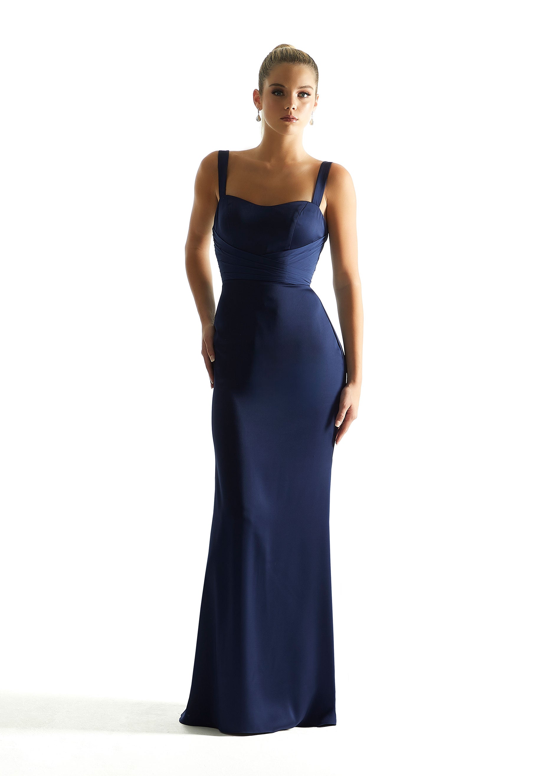 Formal Dresses Formal Long Slit Dress MGNY Madeline Gardner New York 21850 Sapphire