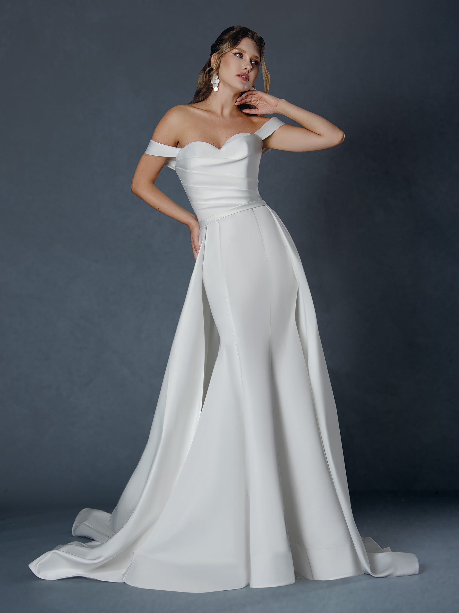 Wedding Dresses Mermaid Long Bridal Wedding Dress Stella Couture 25807 Off White