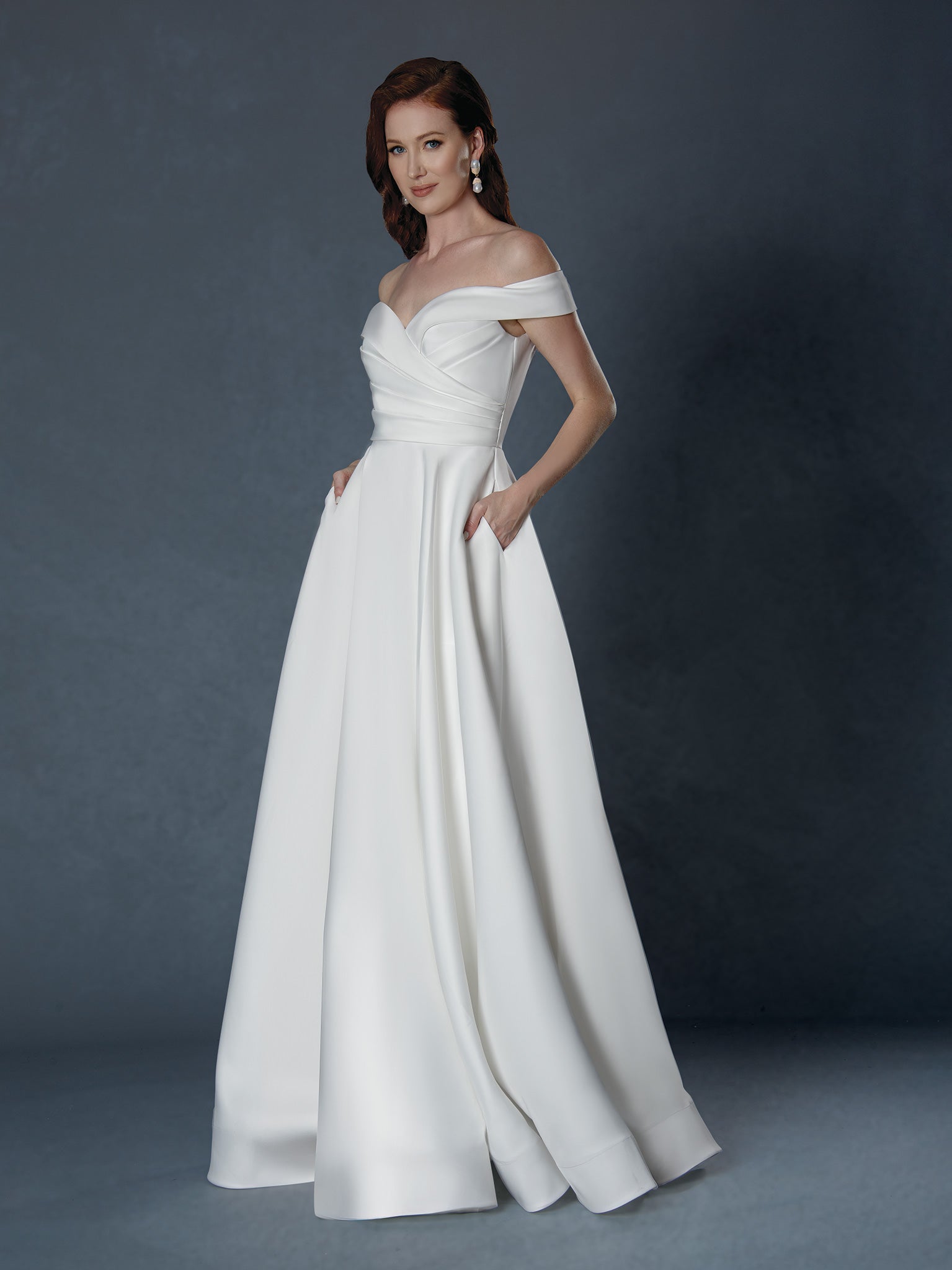 Wedding Dresses Long A Line Wedding Dress Stella Couture 25805 Off White