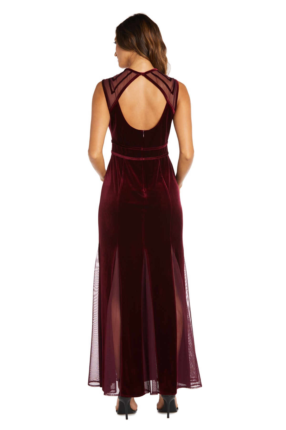Nightway 21983P Velvet Long Formal Petite Dress