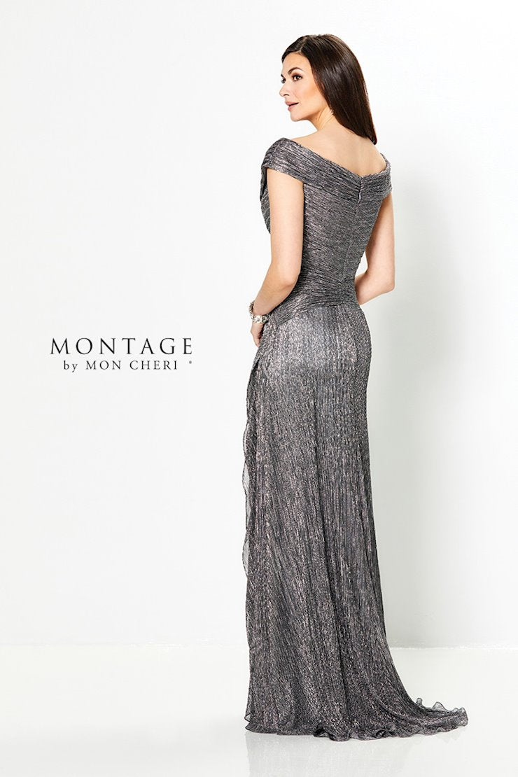 Montage 219975 A Line Long Ruched Formal Dress