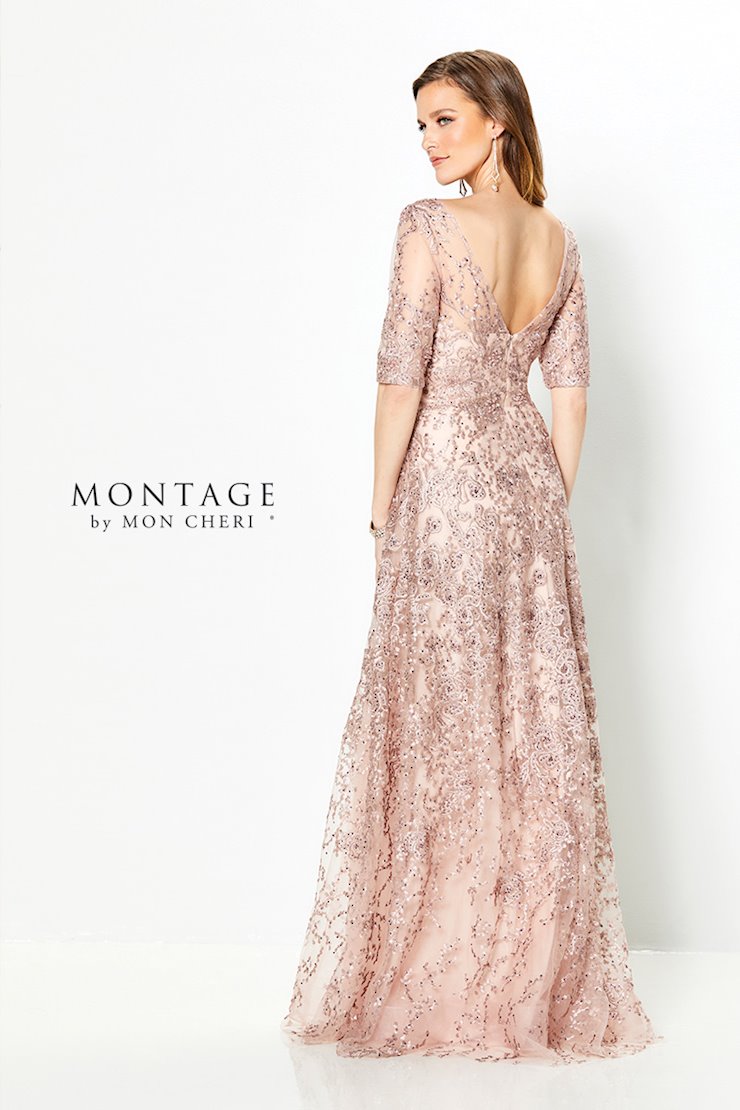 Montage 219976 Long Lace A Line Mother of the Bride Dress