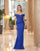 Formal Dresses Long Fitted Peplum Beaded Formal Dress New Dynasty