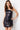 Cocktail Dresses Fitted Sequin Ruffle Cocktail Dress Black