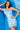 Cocktail Dresses Fitted Sequin Ruffle Cocktail Dress Blue