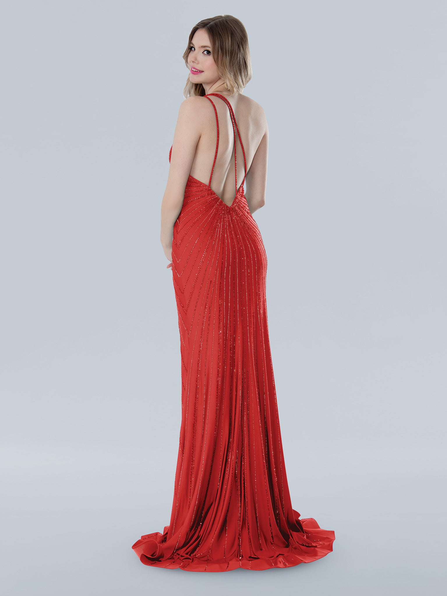 Stella Couture 25110 Prom Long Slit Formal Evening Dress