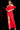 Prom Dresses Long Pleated Slit Formal Prom Dress Red