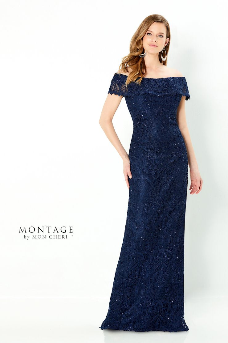 Montage 220947 Long Ruffle Top Formal Evening Dress