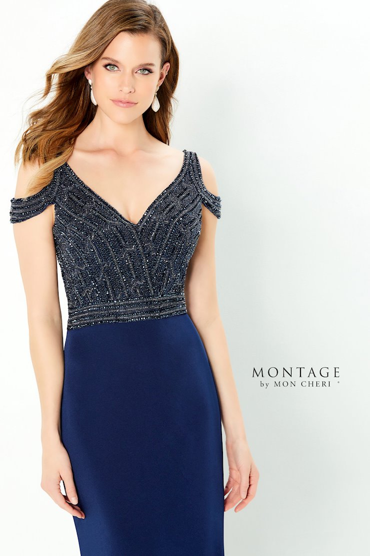 Montage 220951 Beaded Gown Long Bodice Formal Dress
