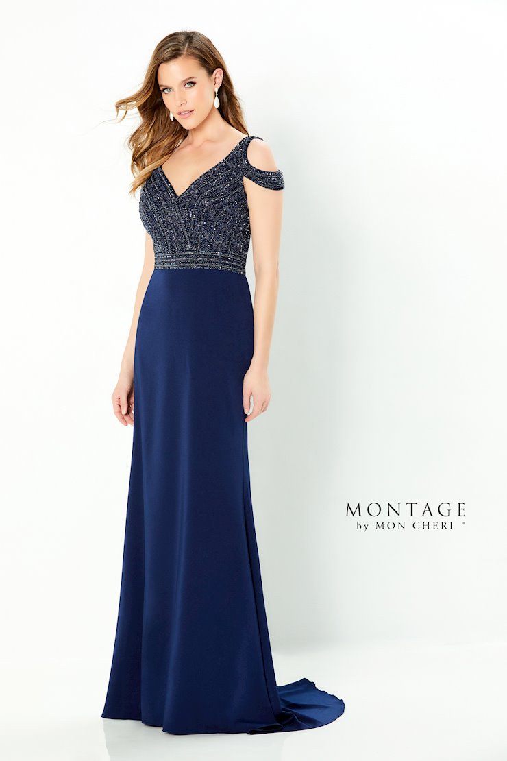 Montage 220951 Beaded Gown Long Bodice Formal Dress