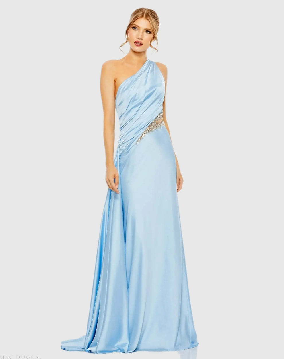Prom Dresses Long Formal Beaded Prom Dress Powder Blue