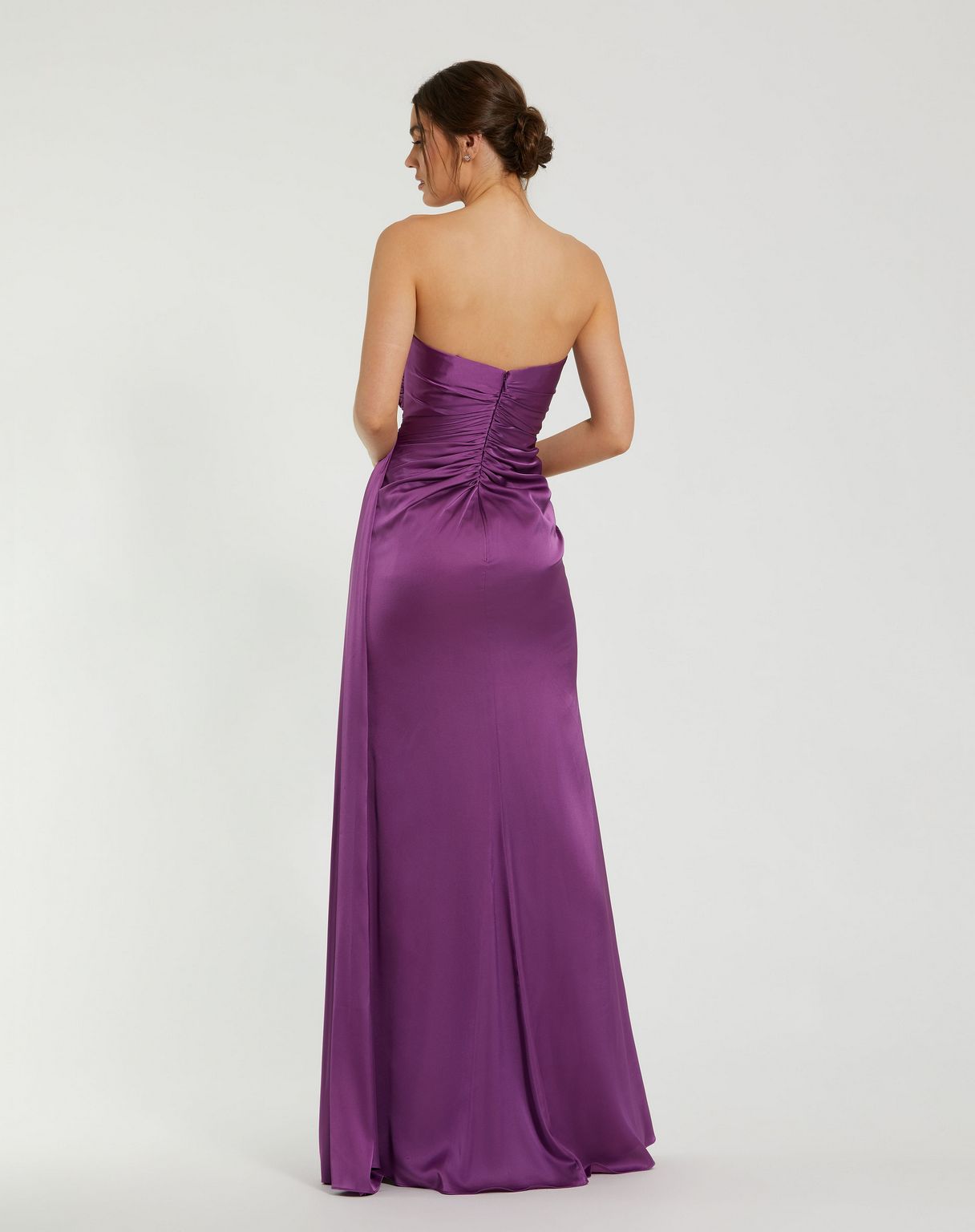 Mac Duggal 2211 Prom Long Strapless Formal Gown