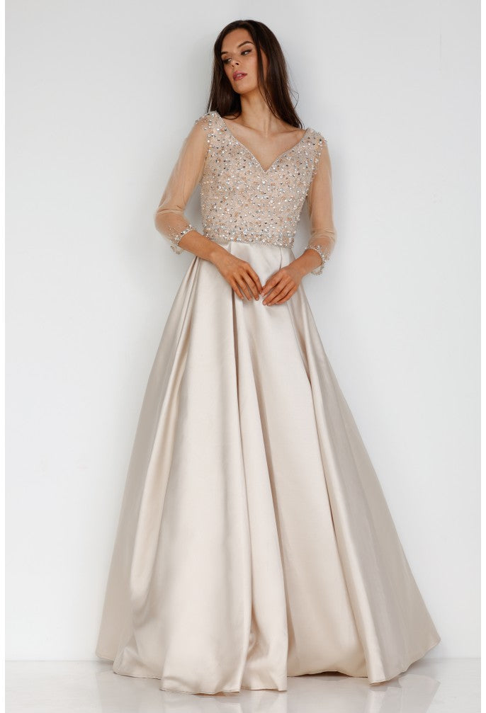 Terani Couture 2211M0120 Long Formal Beaded Evening Dress