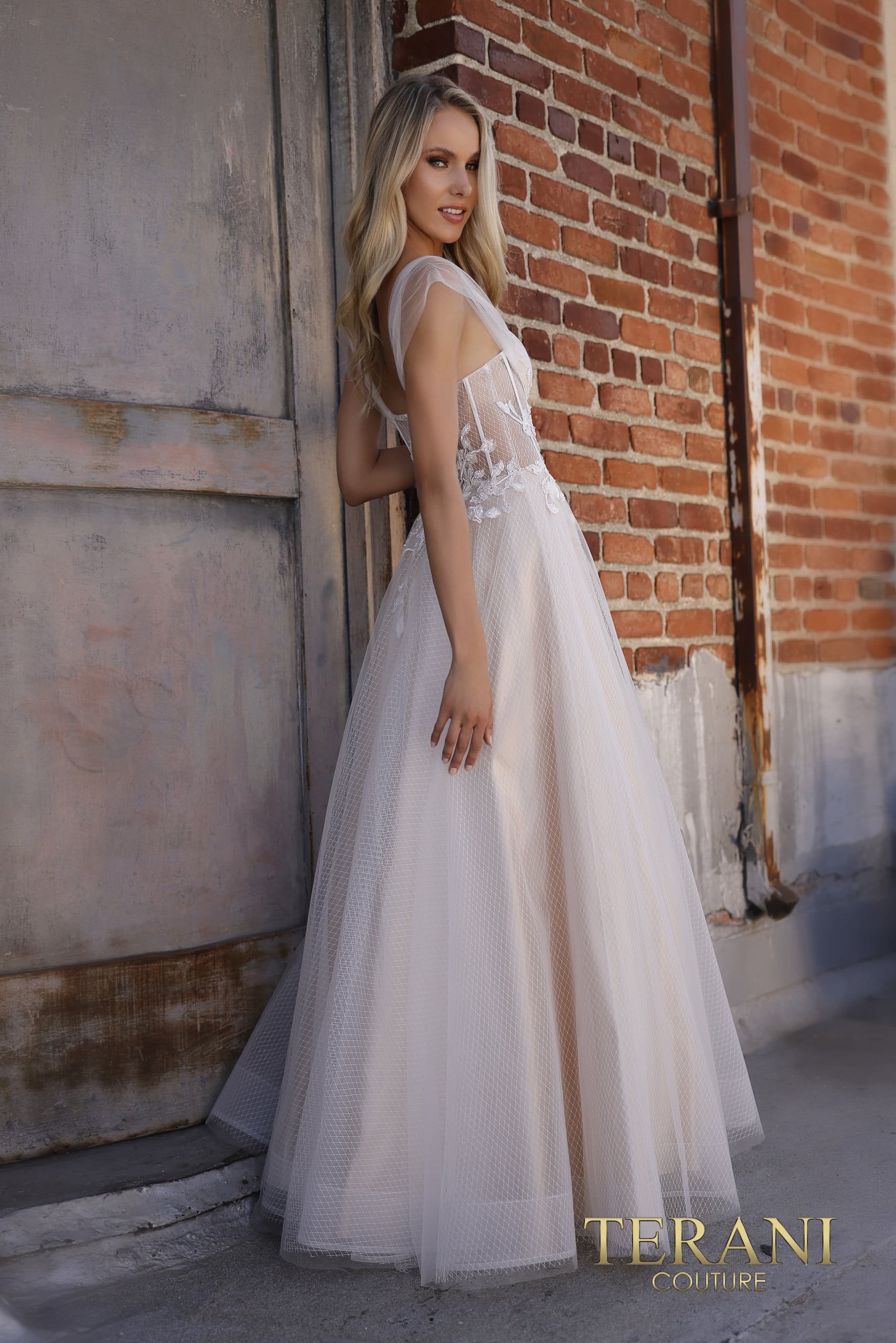 Terani Couture Cap Sleeve Long Prom Dress 2215P0001 - The Dress Outlet