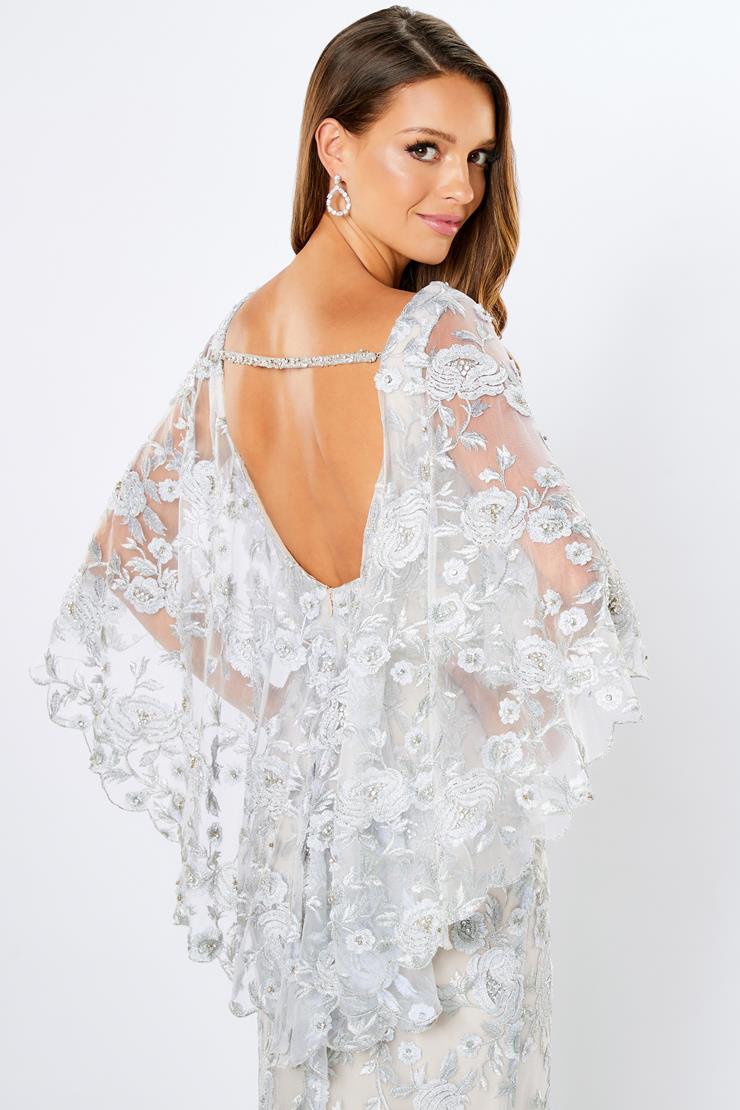 Montage 221962 Long Evening Beaded Floral Lace Formal Dress