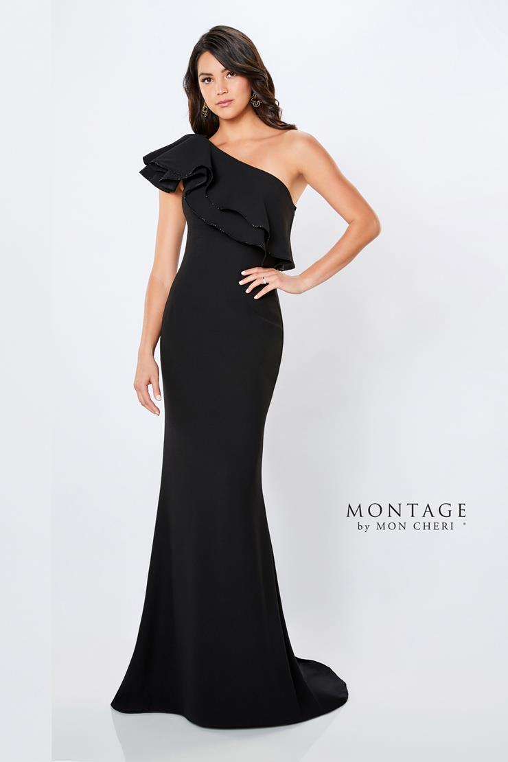 Black Montage 221975 Ruffled Long Formal Evening Dress for $585.0 – The ...