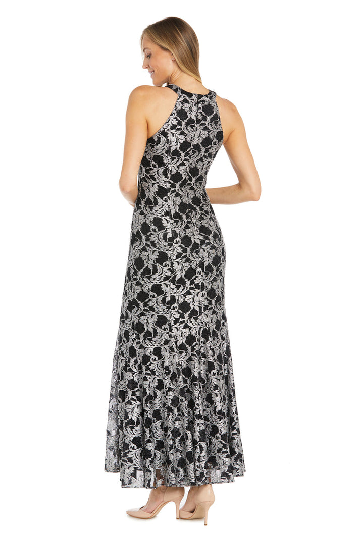 Poly USA | Ed Young 8296 Halter Long Formal Gown Cut-Out Back main image 0