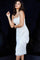 Cocktail Dresses Knee Length Beaded Short Cocktail Dress White