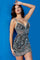 Cocktail Dresses Beaded Lace Sequin Short Cocktail Dress Black/Multi