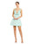 Cocktail Dresses Short Beaded A Line Prom Cocktail Dress Mint