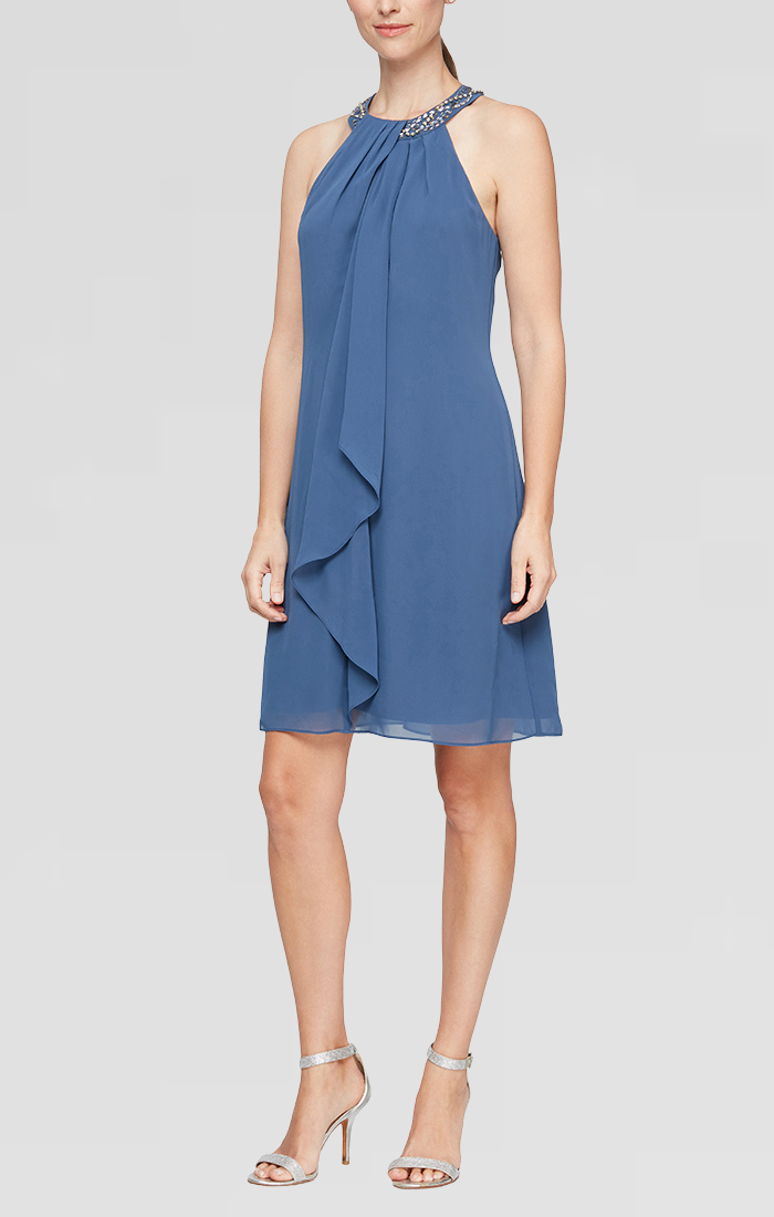 Cocktail Dresses Short Petite Cocktail Dress Wedgewood