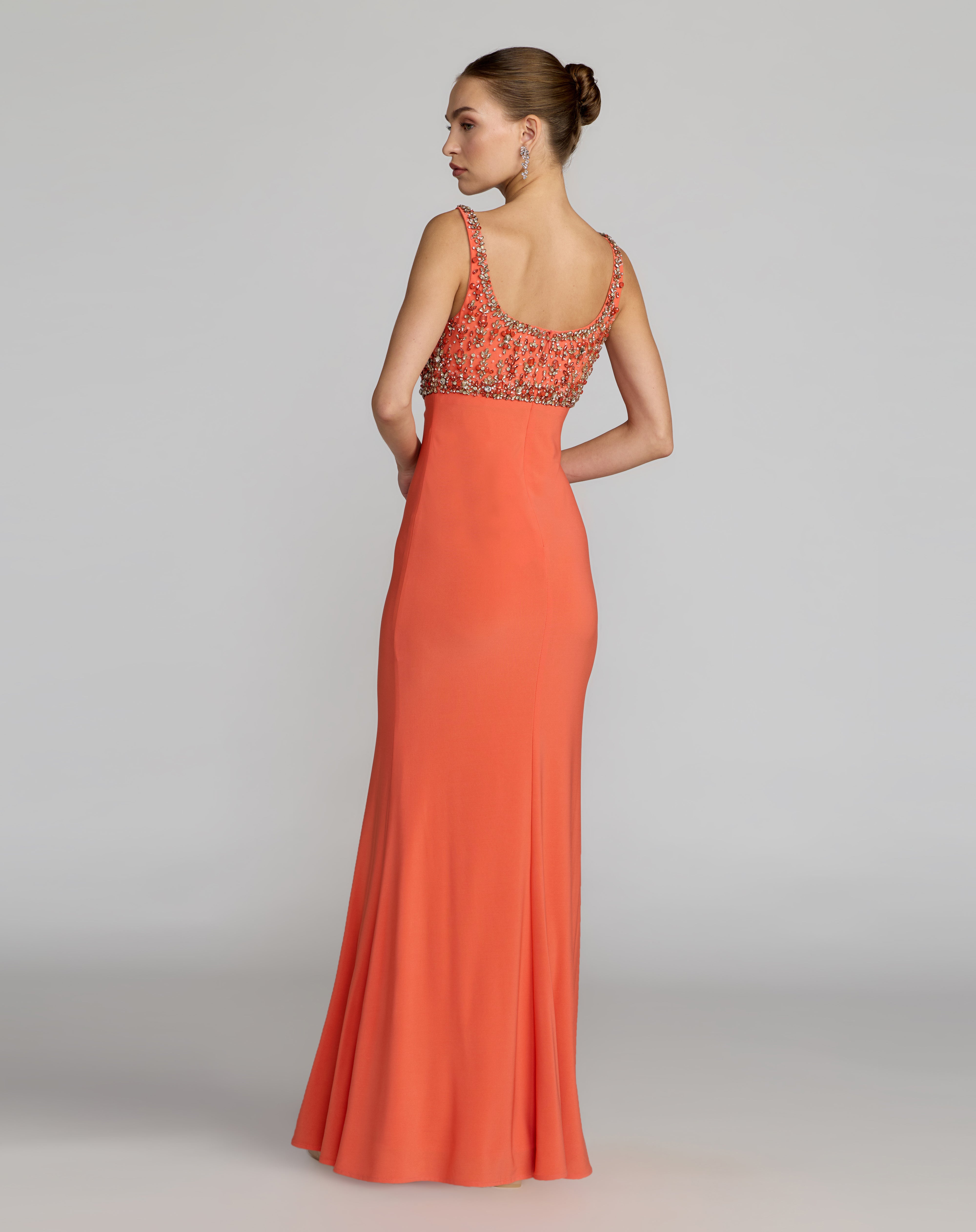 Scoop Floor-Length Jersey Prom Sheath/Column Mac Duggal 2253
