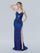 Prom Dresses Long Formal Slit Evening Prom Dress Royal blue