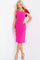 Cocktail Dresses Short Fitted Cocktail Dress Fuchsia/Red