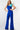 Jumpsuit Long Bow Shoulder Formal Jumpsuit Royal/Turquoise