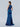 Formal Dresses Pleated Long Ruffle Slit Formal Evening Dress Royal Blue