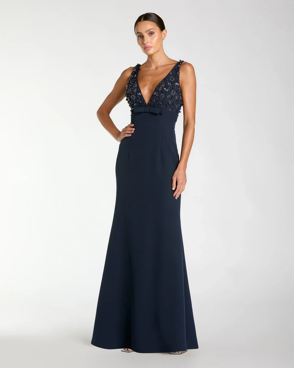 Prom Dresses Long Beaded Formal Prom Dress Midnight