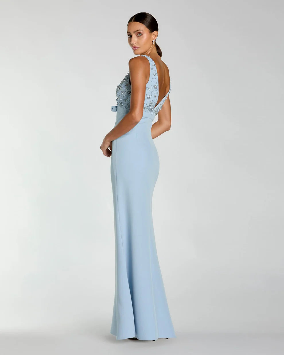 Prom Dresses Long Beaded Formal Prom Dress Powder Blue