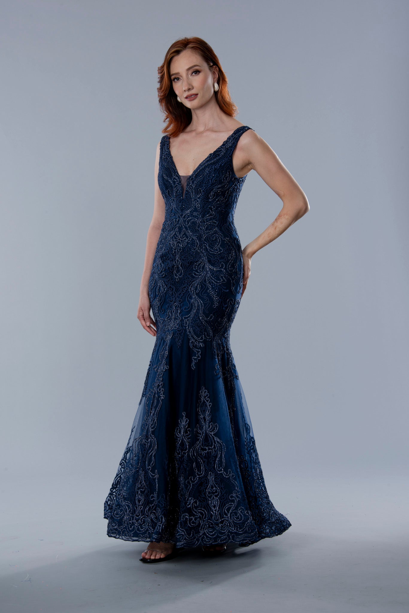 Stella Couture 25317 Long Mermaid Formal Beaded Dress