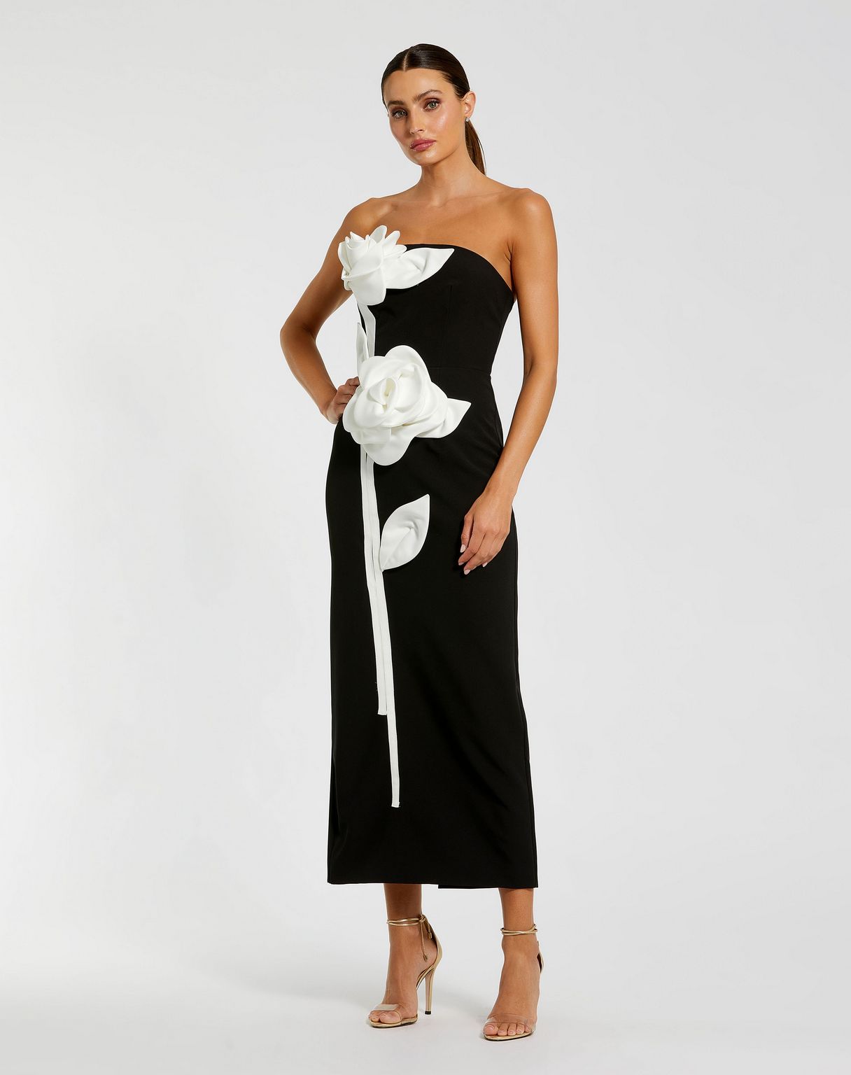 Mac Duggal 2283 Fitted Midi length Formal Dress